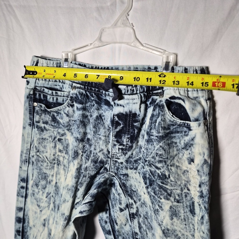 Acid Wash Black & White Women’s Jeans - Picture 6 of 11